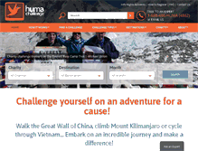 Tablet Screenshot of humachallenge.com